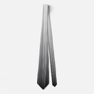 Black and White Gradient Stripes Tie