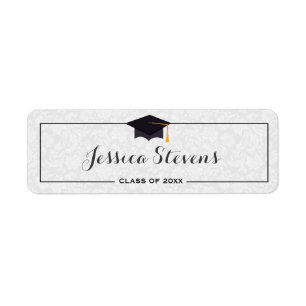 Black And White Graduation Hat & Frame 2