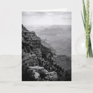 Black and White Grand Canyon Father's Day Card