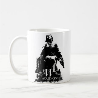 Black and white graphics coffee mug
