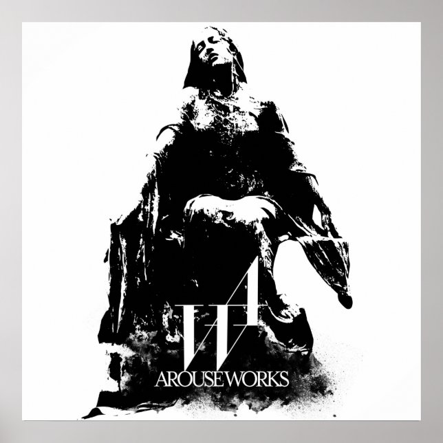 Black and white graphics poster (Front)