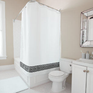 Black and White Greek Key