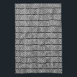 Black and White Greek Key design Kitchen Towel<br><div class="desc">This is a pretty towel that has a black and white ancient Greek Key pattern.</div>