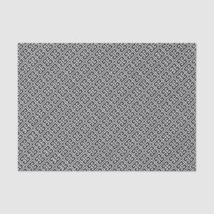 Black and White Greek Key Pattern Tissue Paper
