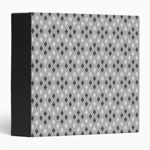 black and white grey geometric fine pattern binder