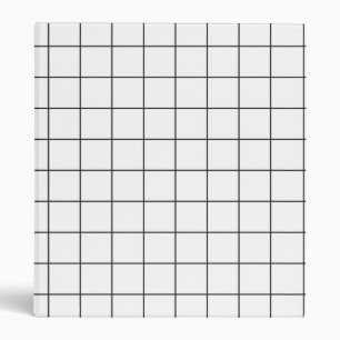Black and White Grid Binder