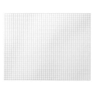 Black and White Grid Pattern on Paper Notepad