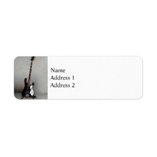 Black and White Guitar