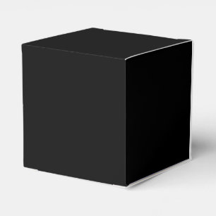 Black And White Half and Half graphic Favor Box