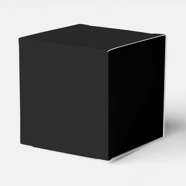 Black And White Half and Half graphic Favor Box (Back Side)