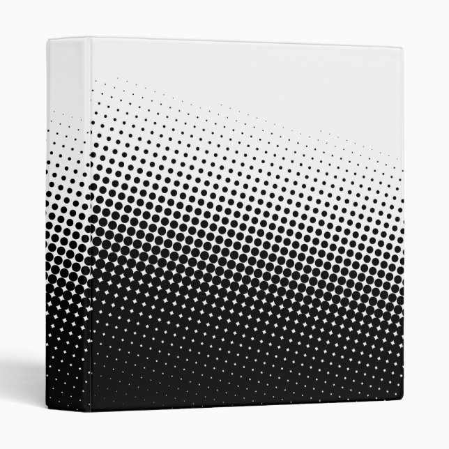 Black and White Halftone Binder (Front/Spine)