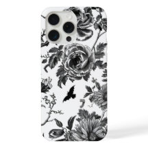 Black and White Halloween Case Optimized iPhone 15