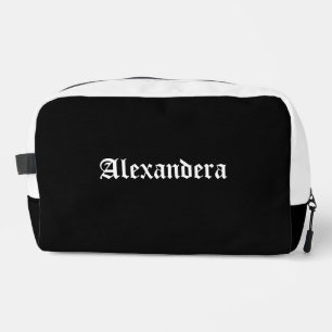 Black and White Halloween Personalized  Dopp Kit