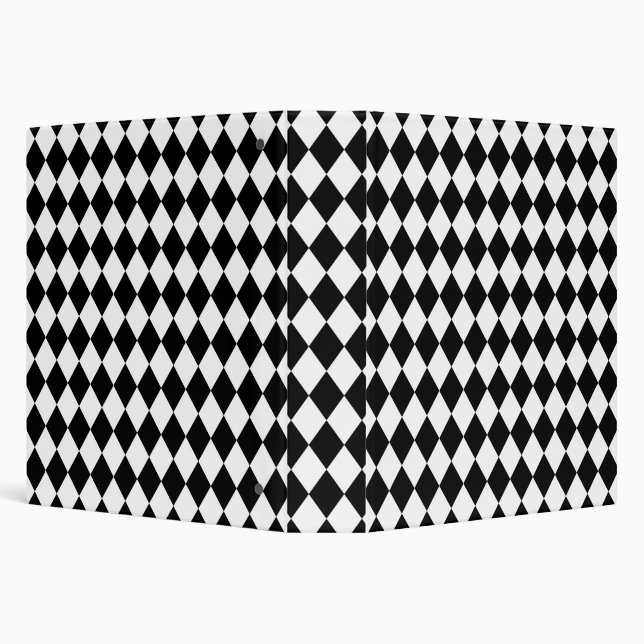 Black and White Harlequin  Binder (Background)