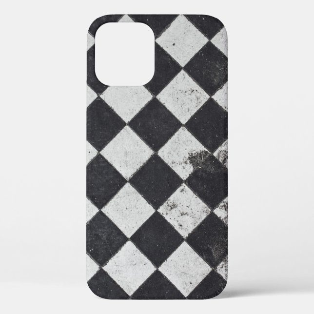 Black and white harlequin graphic Case-Mate iPhone case (Back)