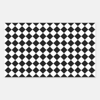 Black and White Harlequin Pattern Sticker