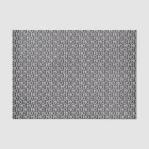 Black And White "Ho Ho Ho" Christmas Chalkboard Tissue Paper