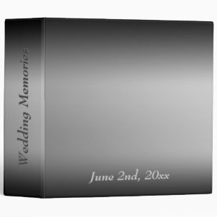 Black and White Horizon Double Custom Binder