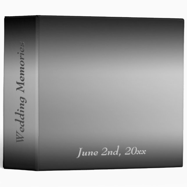 Black and White Horizon Double Custom Binder (Front/Spine)