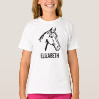Black and White Horse Lover Tee