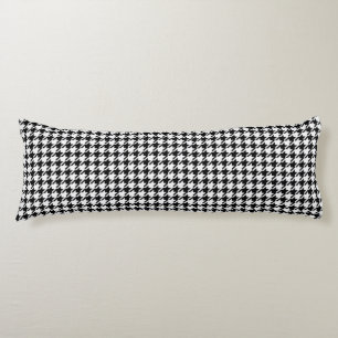 Black and White Houndstooth by Shirley Taylor Body Pillow