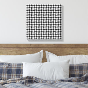 Black and White Houndstooth by Shirley Taylor Canvas Print