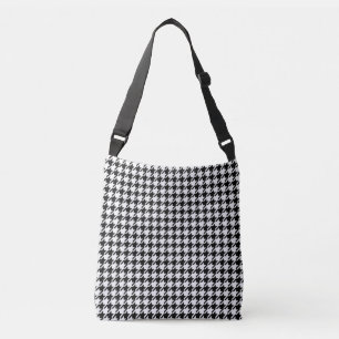 Black and White Houndstooth by Shirley Taylor Crossbody Bag