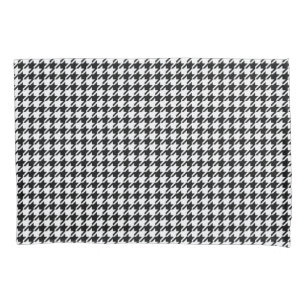 Black and White Houndstooth by Shirley Taylor Pillowcase
