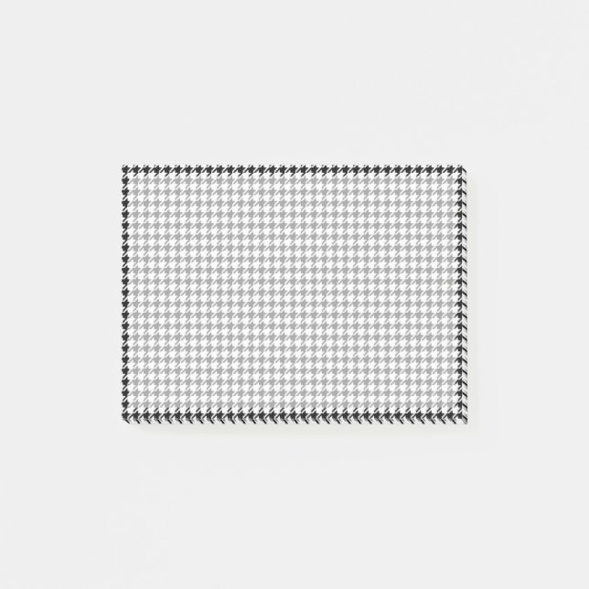 Black and White Houndstooth by Shirley Taylor Post-it Notes (Front)