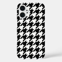 Black and White Houndstooth Check
