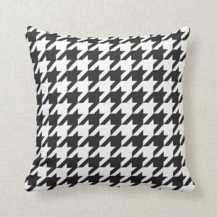 Black and White Houndstooth pillow