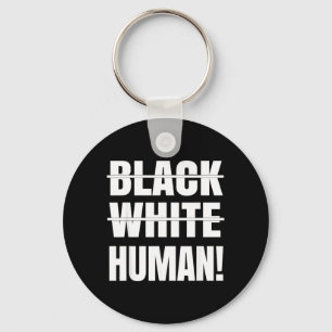 Black And White Human Keychain