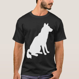 Black And White Husky Silhouette T-Shirt