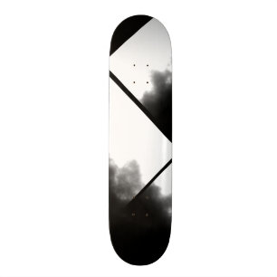 Black and White Ink Look Deck Customizable Skateboard