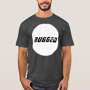 black and white Intelligent and Tough RUGGED GEEK  T-Shirt