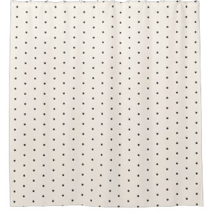 Black and White Ivory Polka Dot Pattern Retro