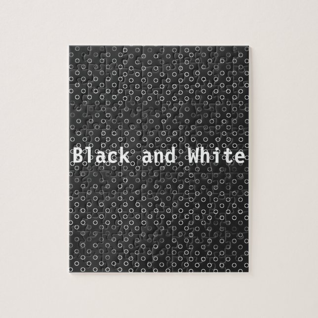 Black and White Jigsaw Puzzle (Vertical)