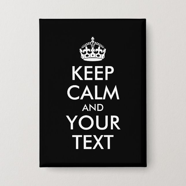 Black and White Keep Calm Parody (Front)