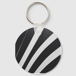 black and white keychain