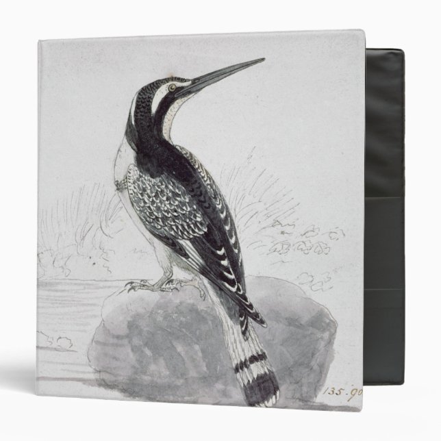 Black and White Kingfisher Binder (Front/Inside)