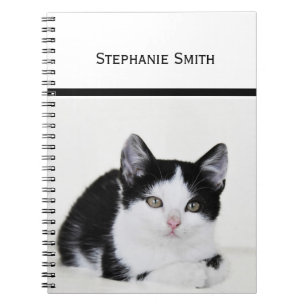 Black and White Kitten Notebook