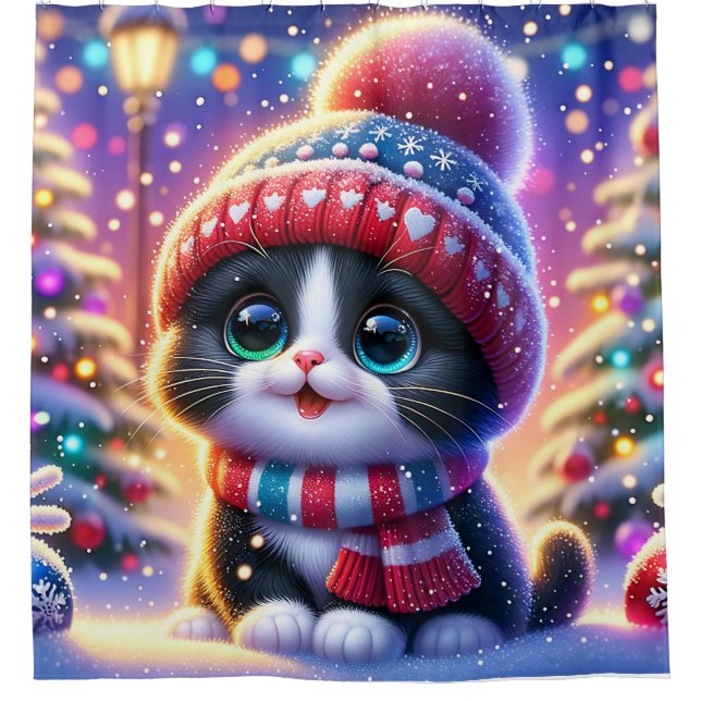  “Black and White Kitty’s First Christmas Outing” (Front)