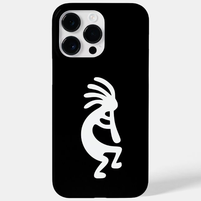 Black and White Kokopelli Case-Mate iPhone Case (Back)