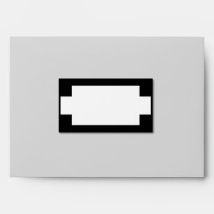 Black and White Label Effect Envelopes