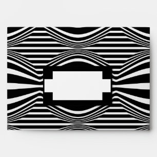 Black and White Label Effect - Op Art Envelopes