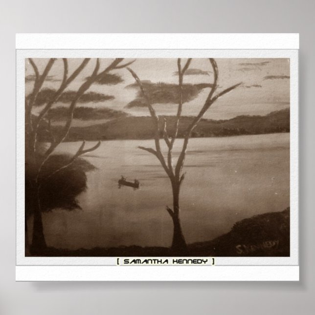 black and white lake poster (Front)