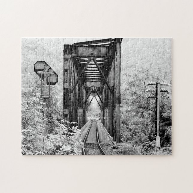 Black and White Landscape Jigsaw Puzzle (Horizontal)