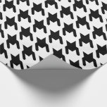 Black and White Large Houndstooth Print Wrapping Paper<br><div class="desc">Black and White Large Houndstooth Print</div>