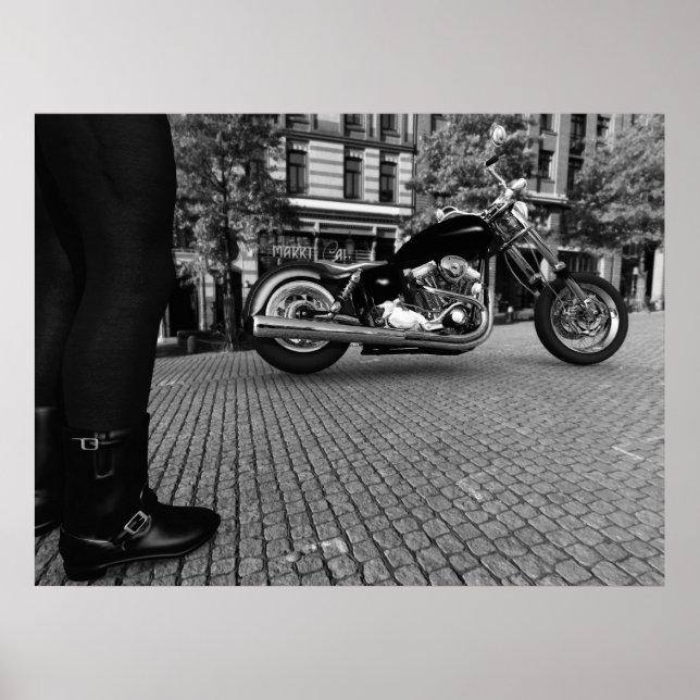 Black and White) - LARGE Poster (Front)