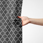 Black And White Latticework, Quatrefoil, Trellis Scarf<br><div class="desc">Elegant,  stylish and sophisticated Moroccan trellis pattern in black colour. Modern and trendy gift,  perfect for the latticework lover in your life.</div>